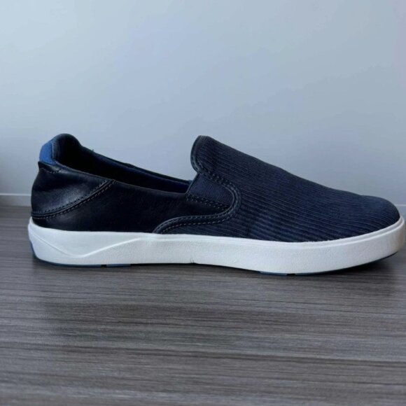 OluKai Lae‘ahi Kapa Slip-On Corduroy Leather Sneakers Loafers Men' Size 8 $120 - Picture 4 of 9